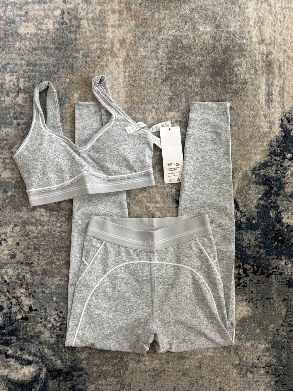 alo gray heart throb full set